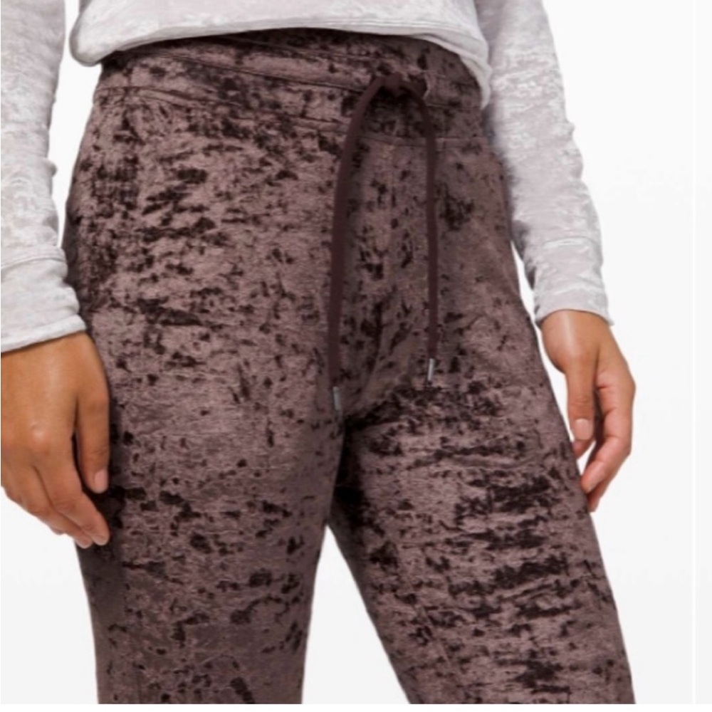 lululemon athletica Brown Velvet Joggers